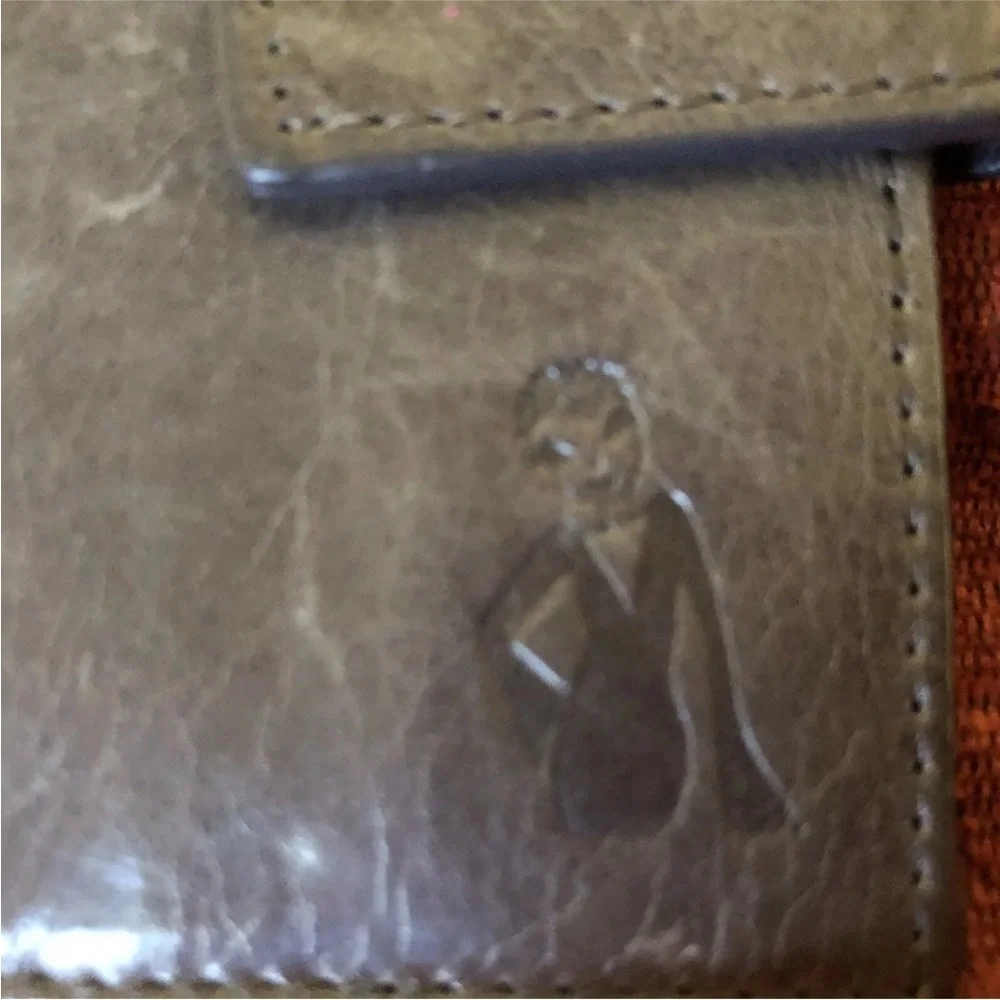 Helen Welsh Wallet Bifold Gray Leather Snap Closure 4